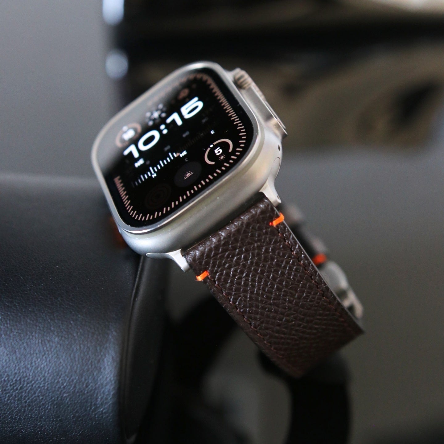 Apple Watch band- Brun Ultra Edition - French Epsom leather