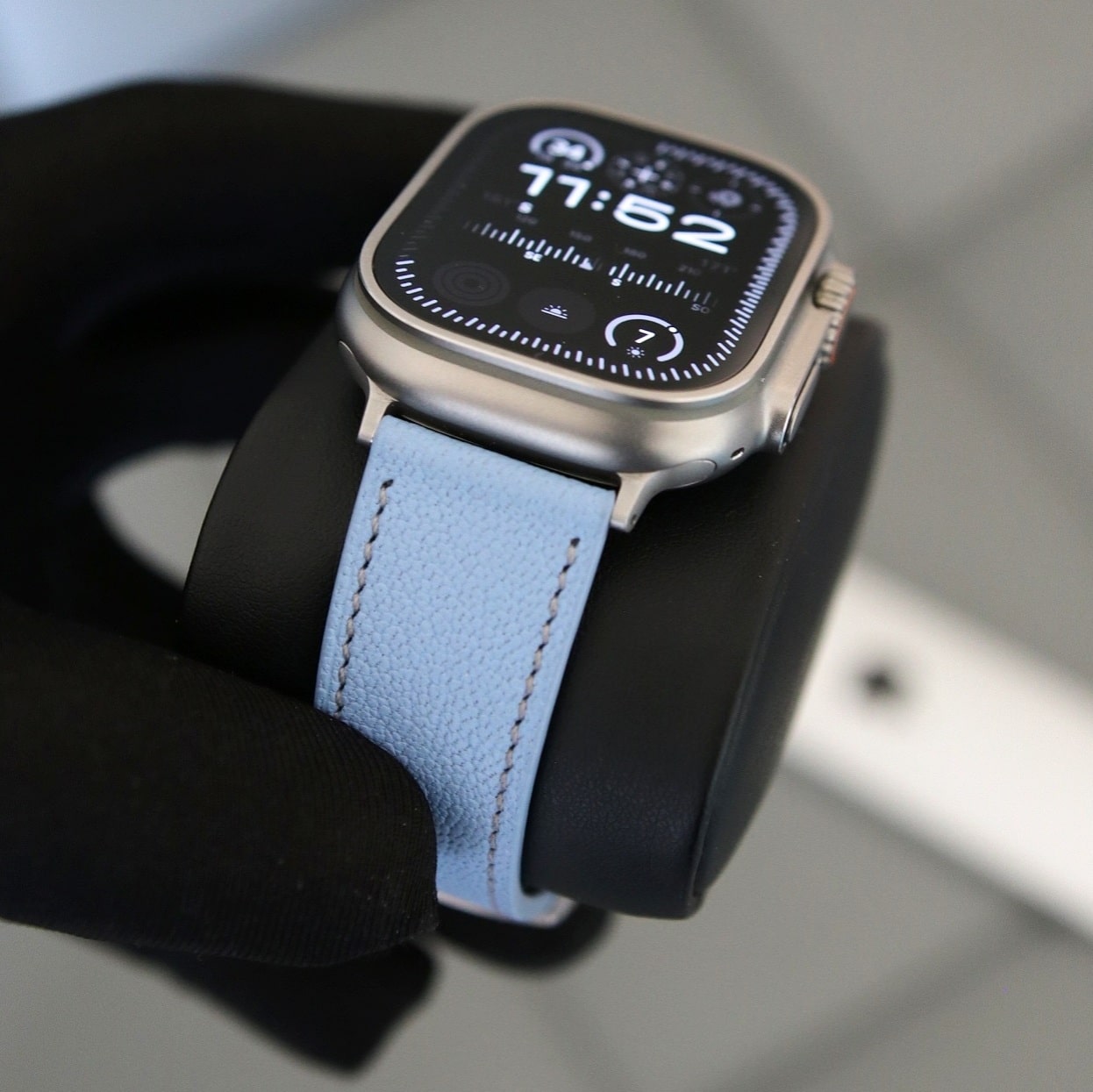 Apple Watch band - Aqua Vista Edition - French Chèvre leather