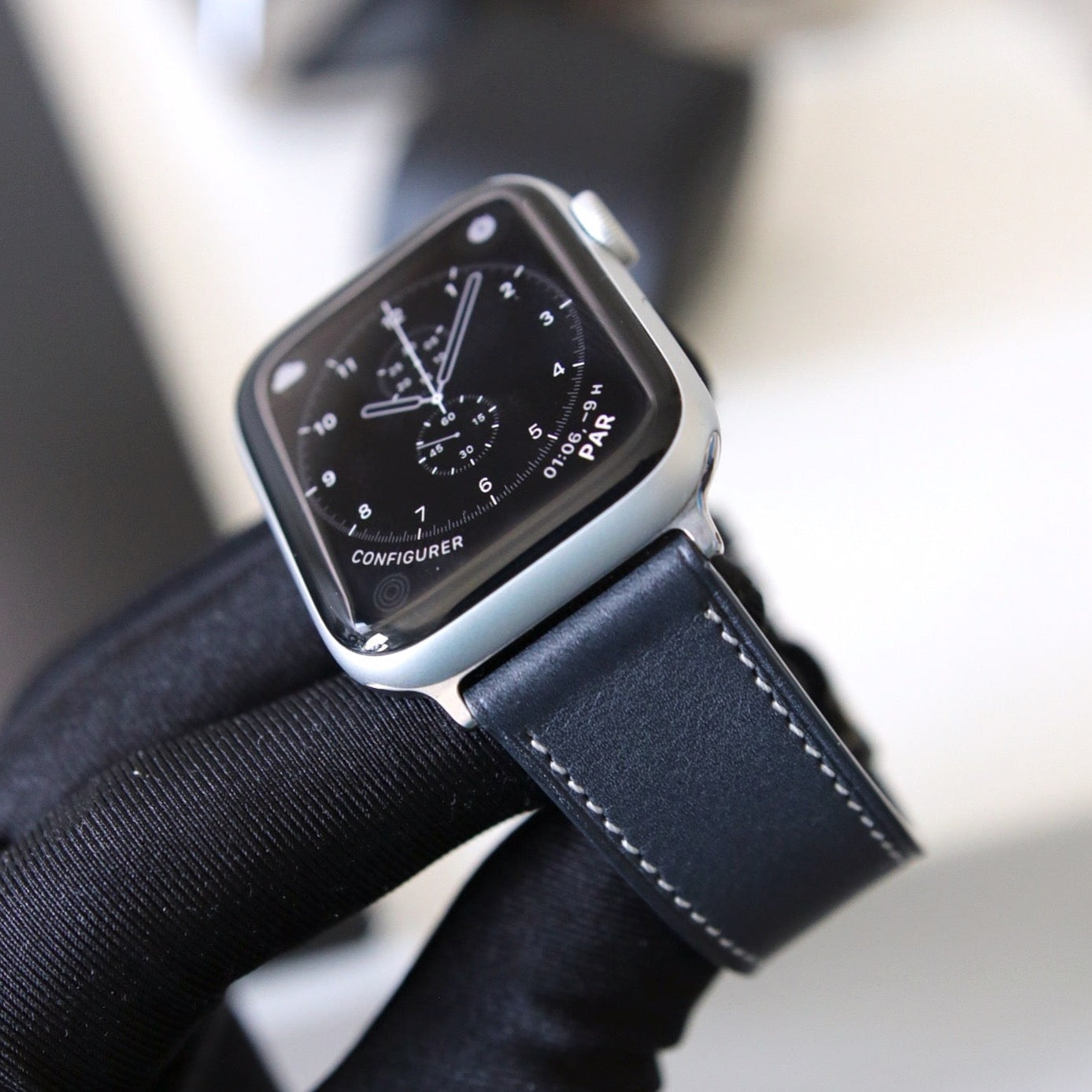 Apple Watch Band - Bleu Barénia Edition - French Barénia leather