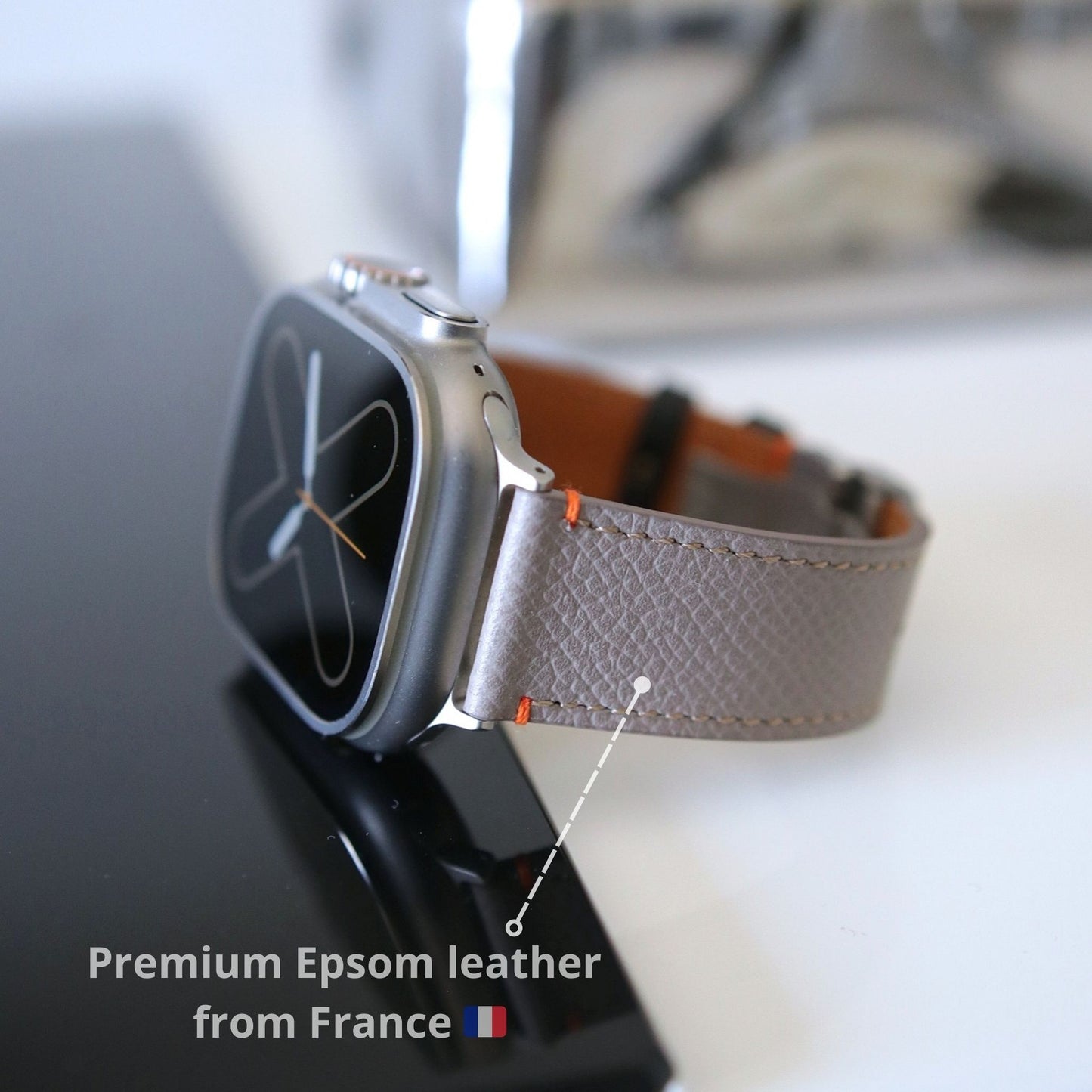 Apple Watch Band - Sandstone Duo Edition - French Epsom leather