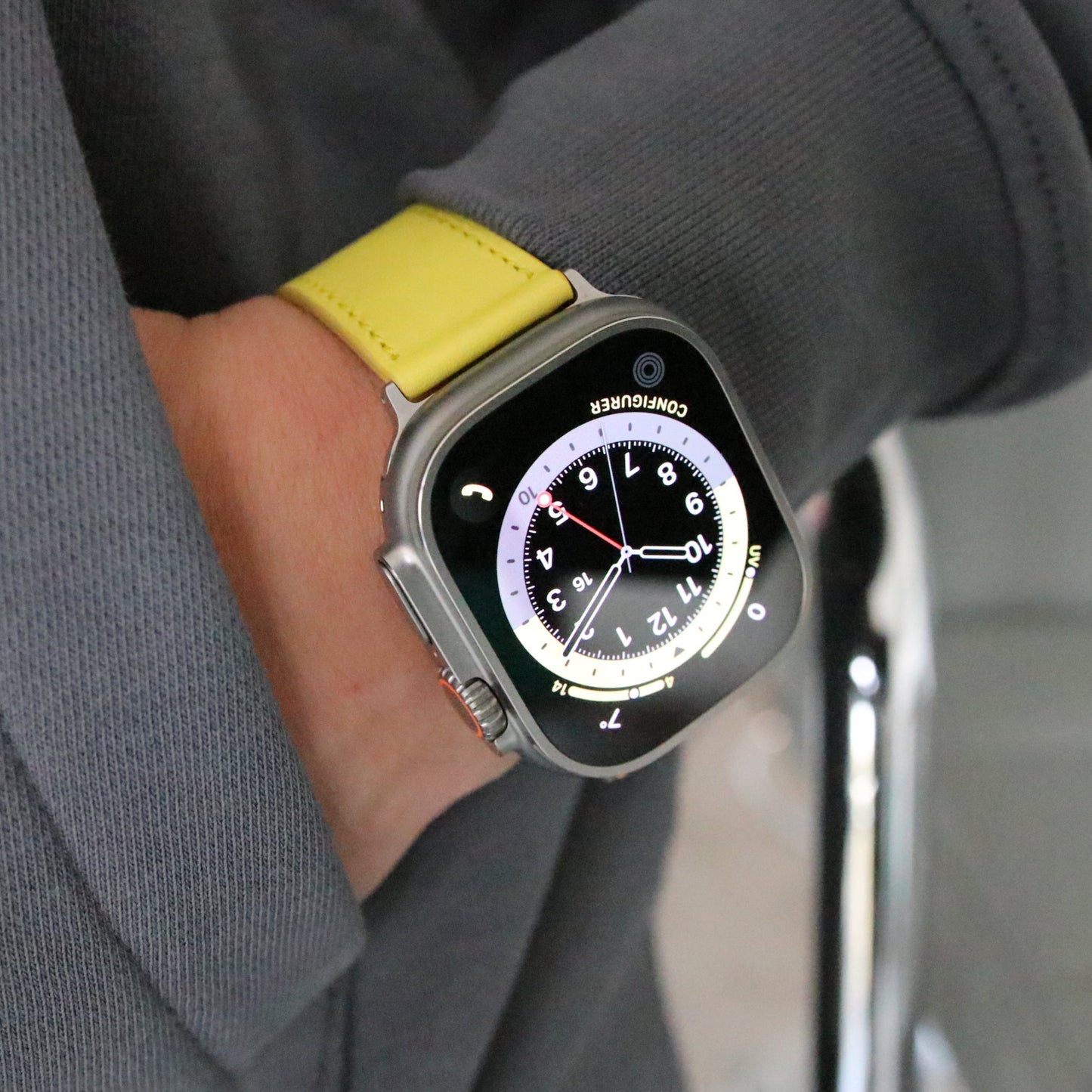 Apple Watch Band - Jaune Canari Edition - French Swift leather