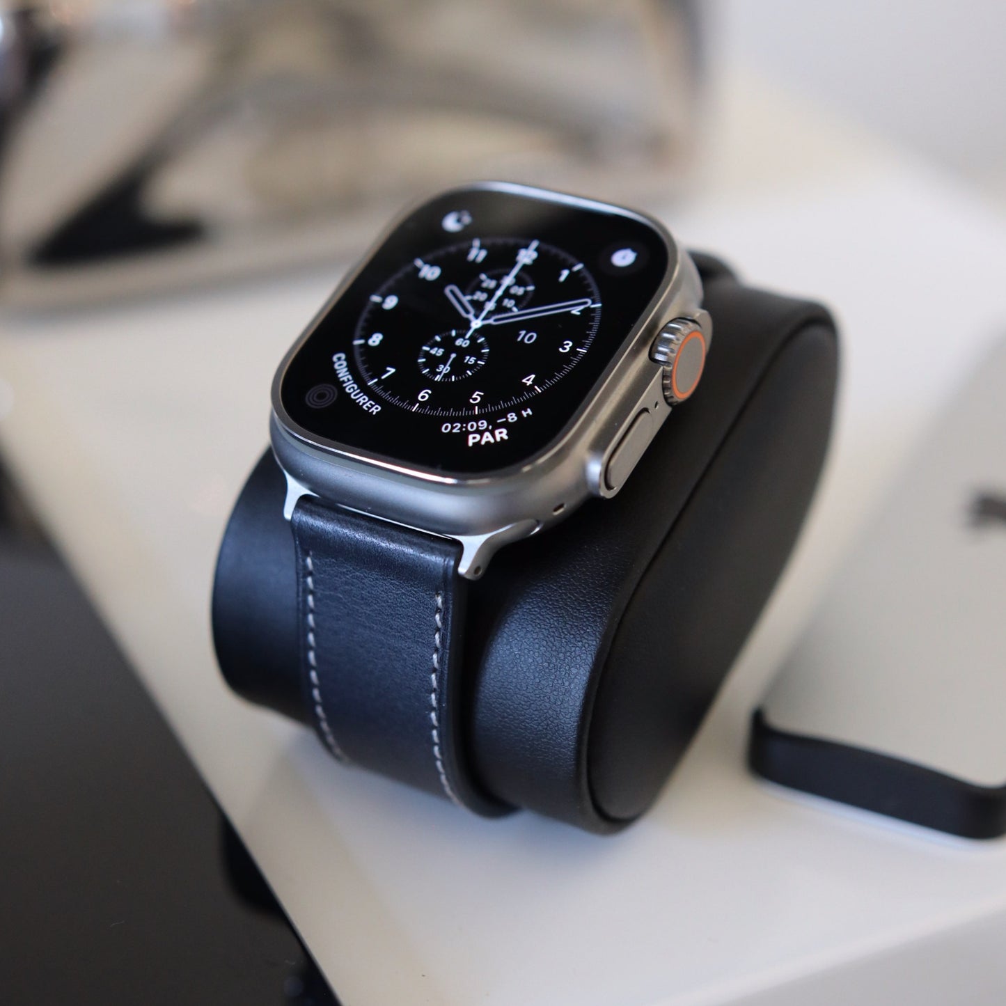 Apple Watch Band - Bleu Barénia Edition - French Barénia leather