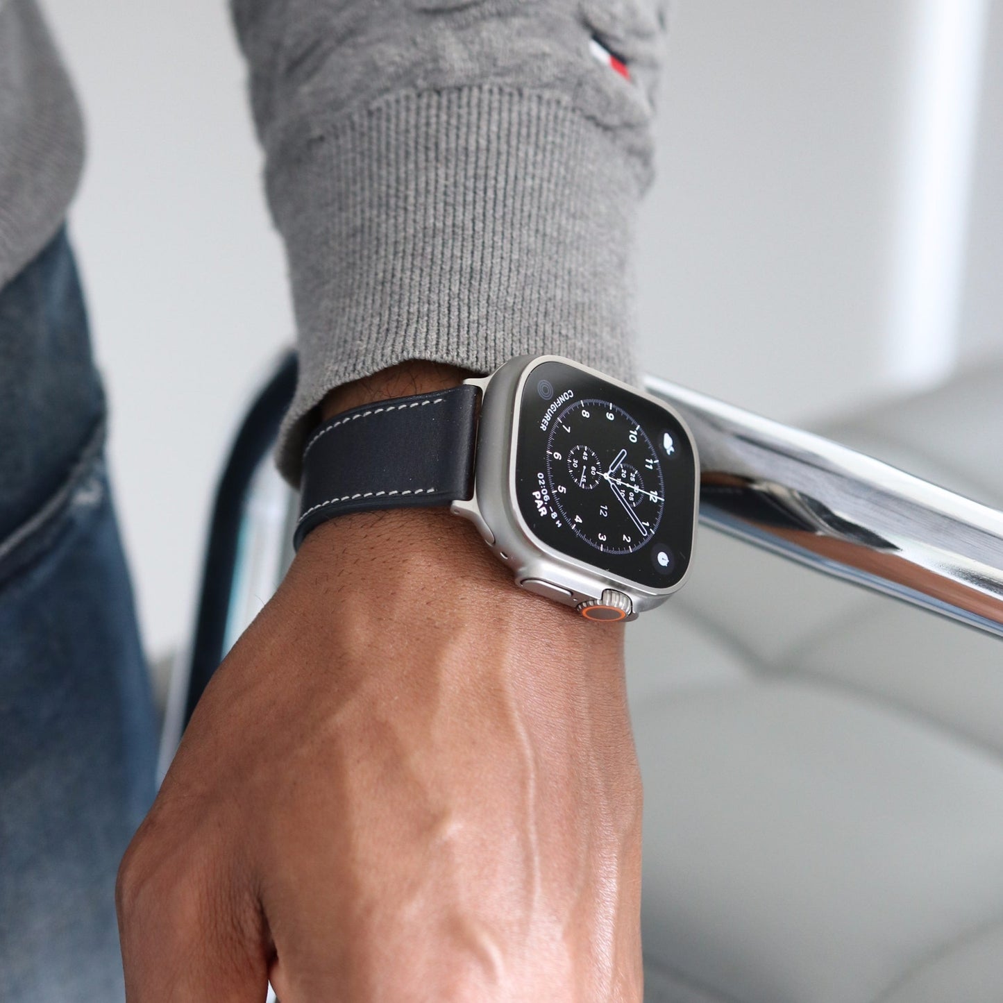 Apple Watch Band - Bleu Barénia Edition - French Barénia leather