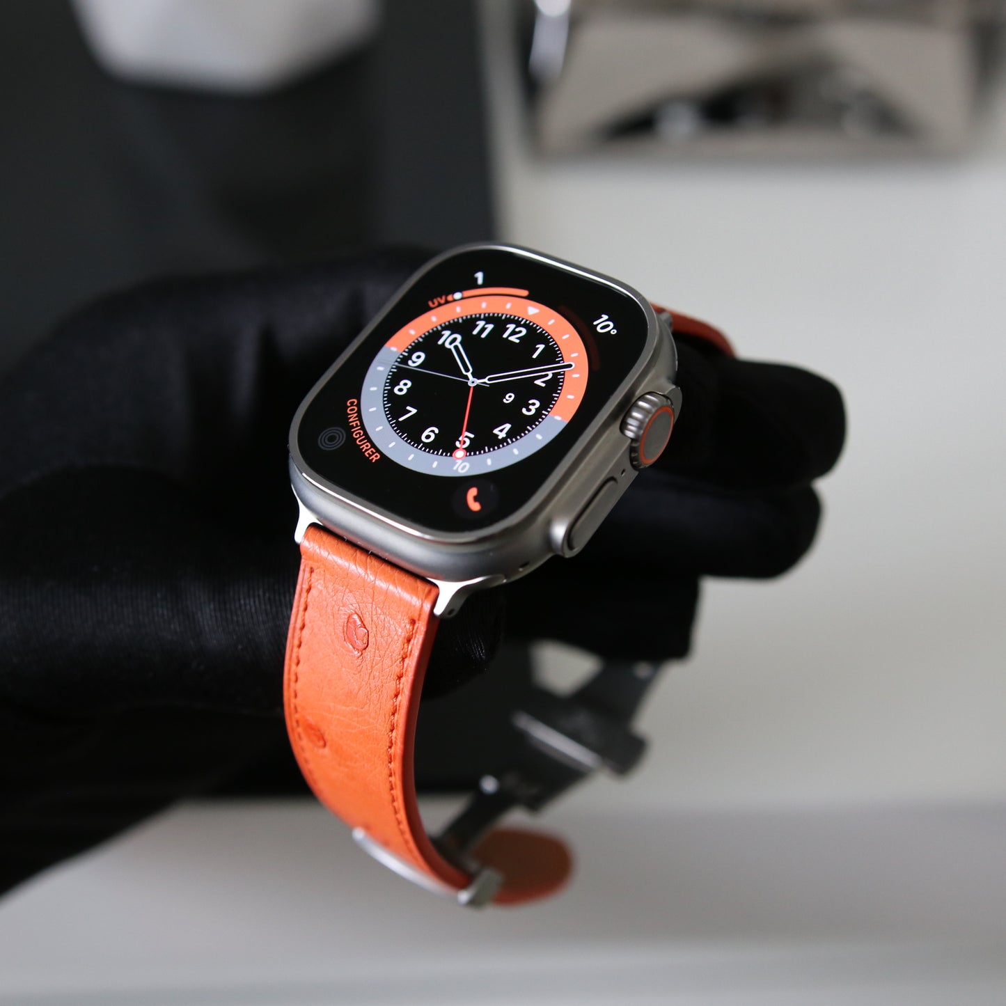 Apple Watch Band - Orangé Edition - Ostrich leather