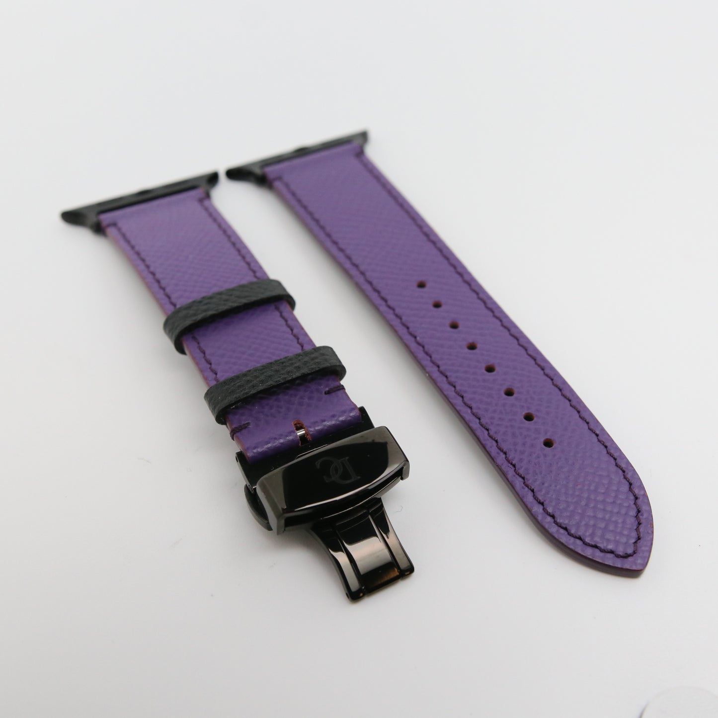 Apple watch band - Purple Duo Edition - French Epsom leather
