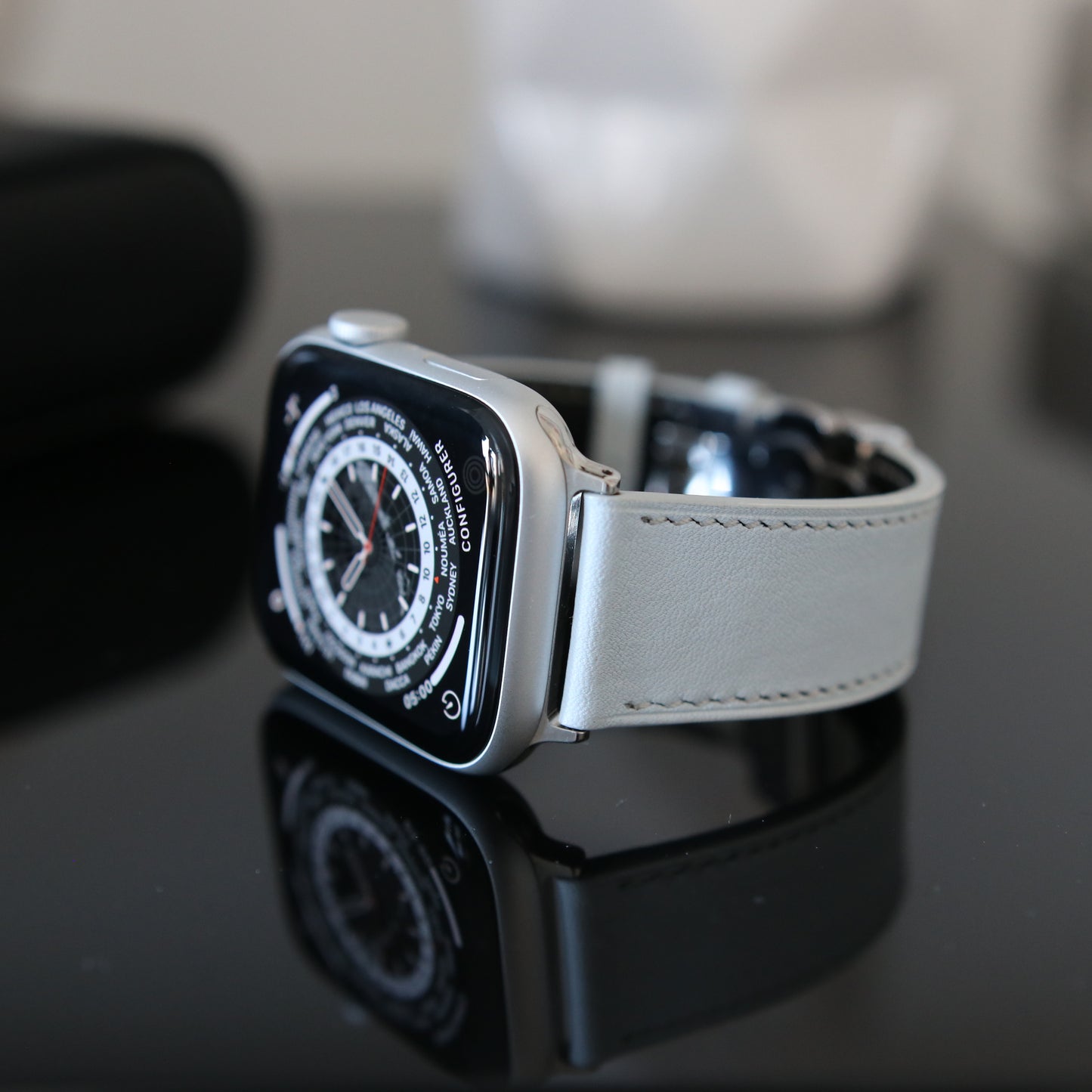 Apple Watch band - Bleu Clair Edition - French Swift leather