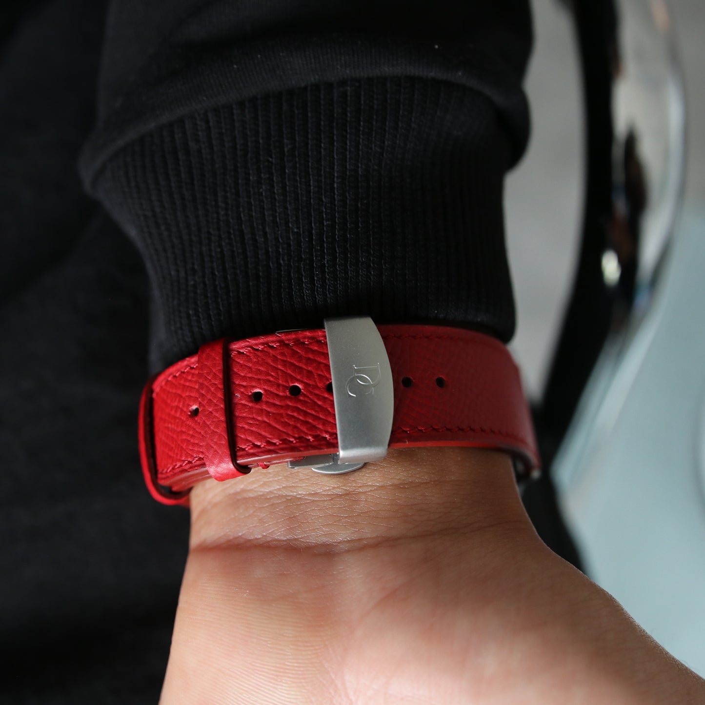 Apple Watch Band - Rouge Rubis Edition - French Epsom leather