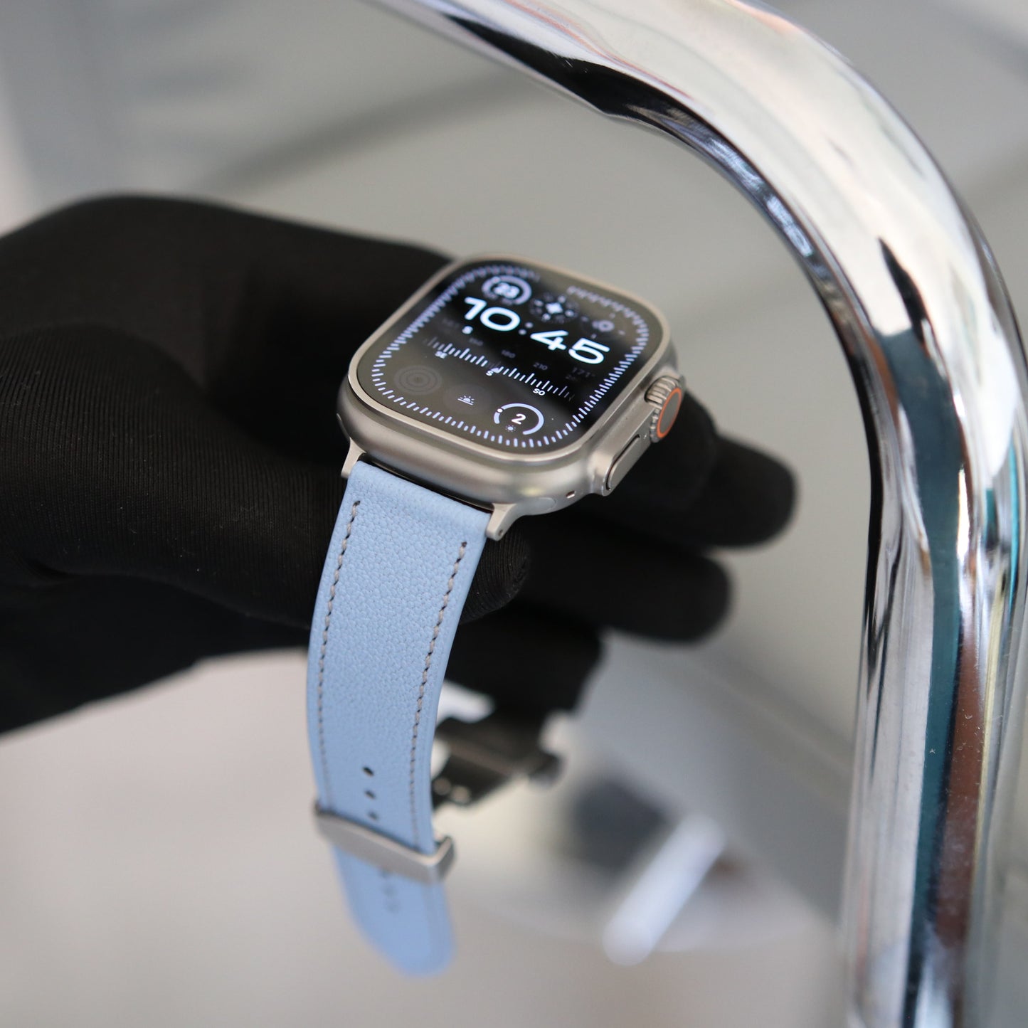 Apple Watch band - Aqua Vista Edition - French Chèvre leather