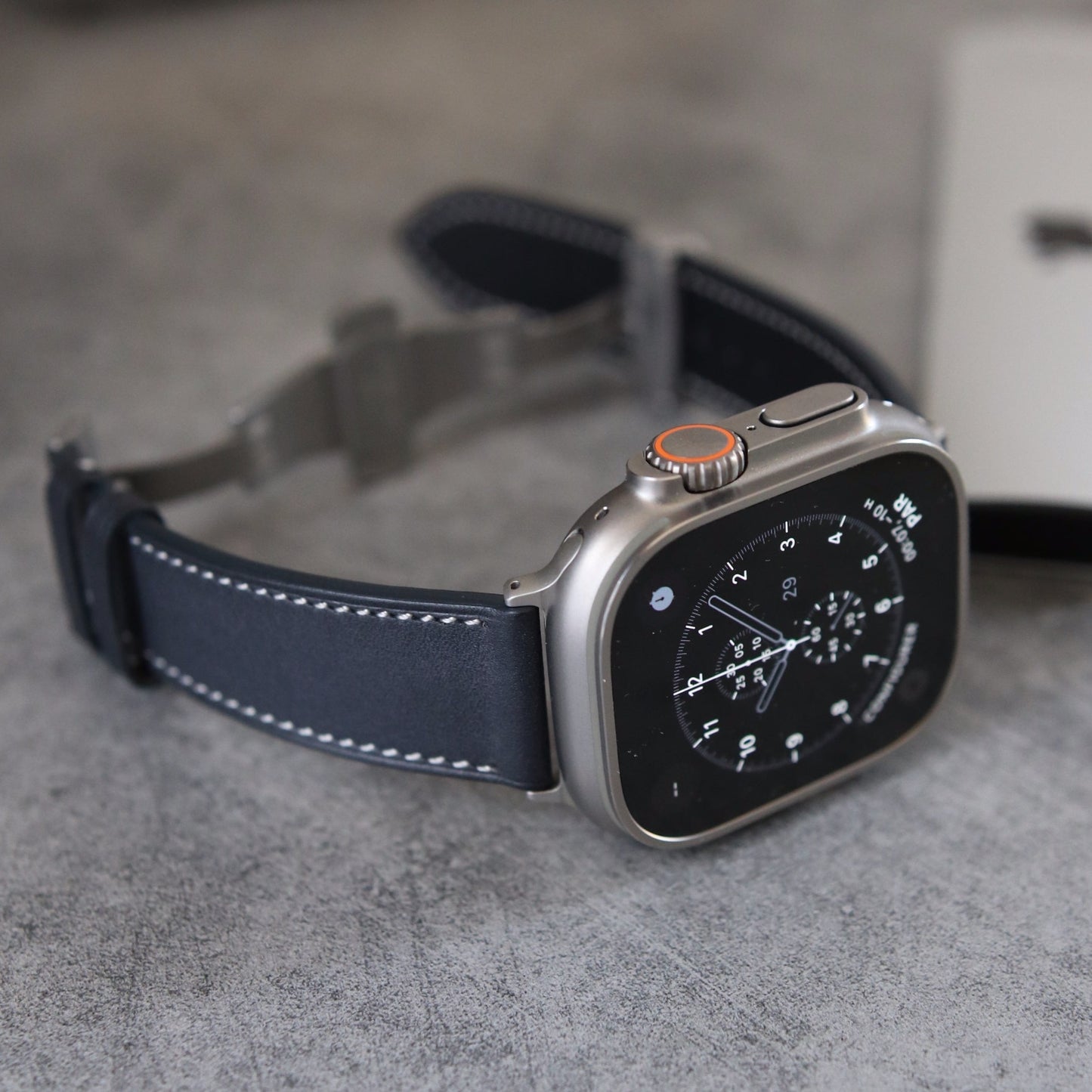 Apple Watch Band - Bleu Barénia Edition - French Barénia leather