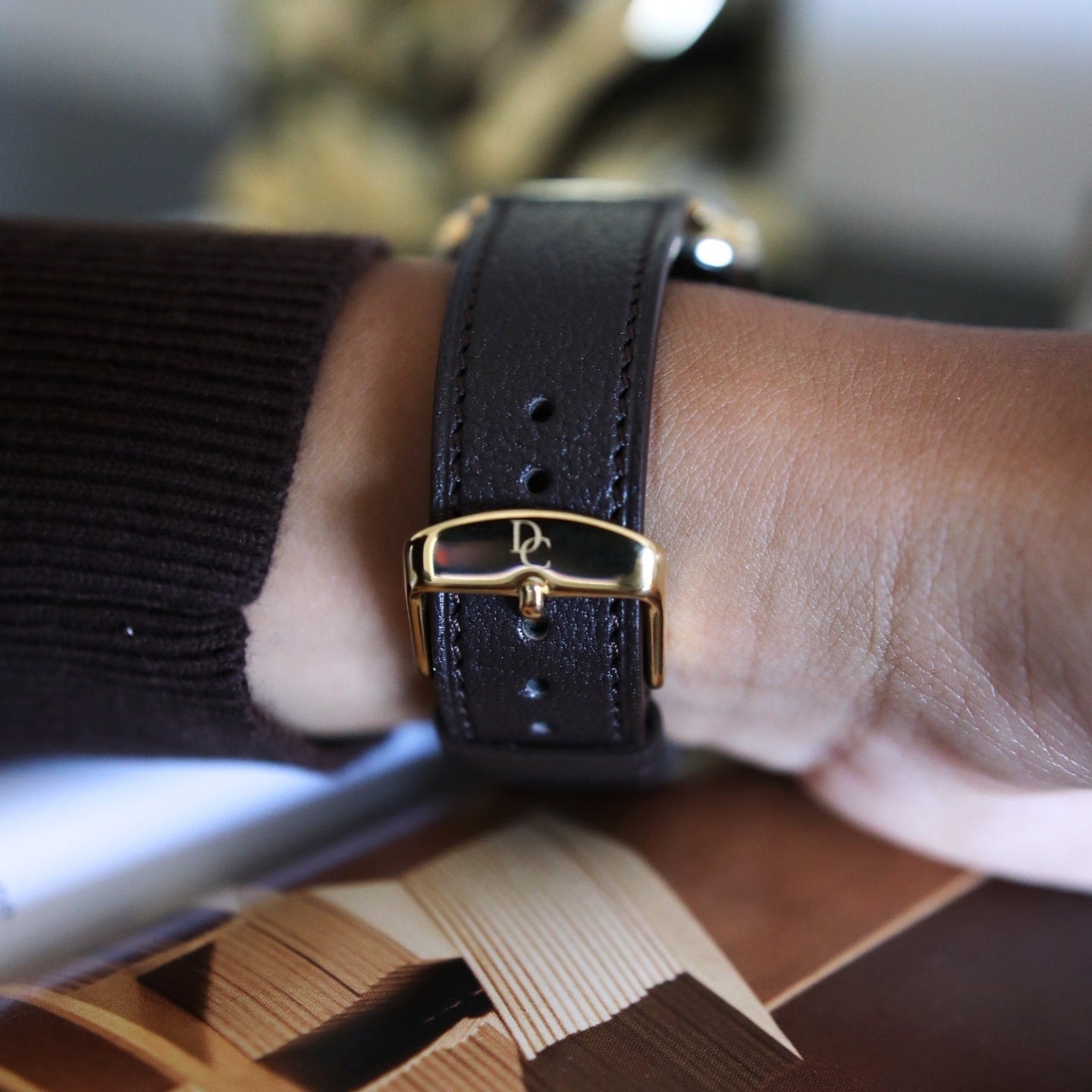 Apple Watch Band - Brun Intense Edition - French Chèvre leather