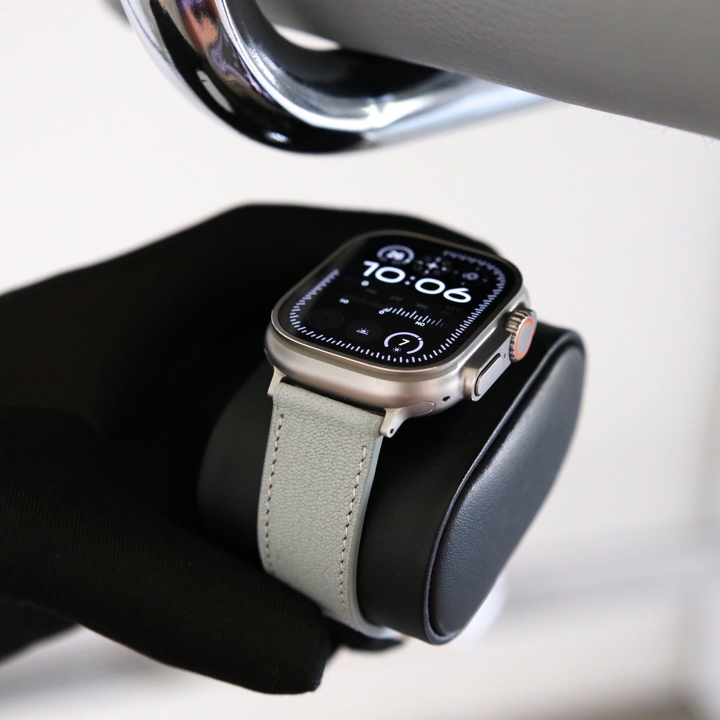 Apple watch band - Gris Galet Edition - French Chèvre leather