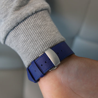 Apple Watch Band - Royal Blue Edition - French Epsom leather