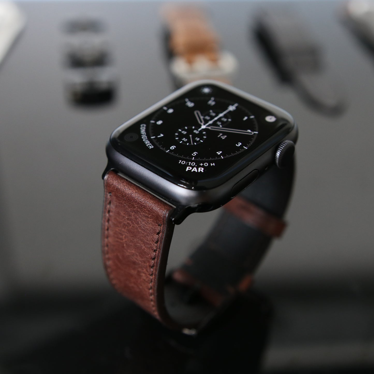 Apple Watch Band - Ombre Brun Edition - Italian Martino Leather
