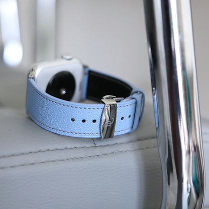 Apple watch band - Aqua Vista Edition - French Chèvre leather