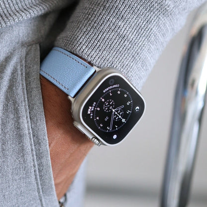 Apple watch band - Aqua Vista Edition - French Chèvre leather