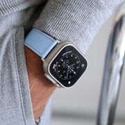 Apple watch band - Aqua Vista Edition - French Chèvre leather