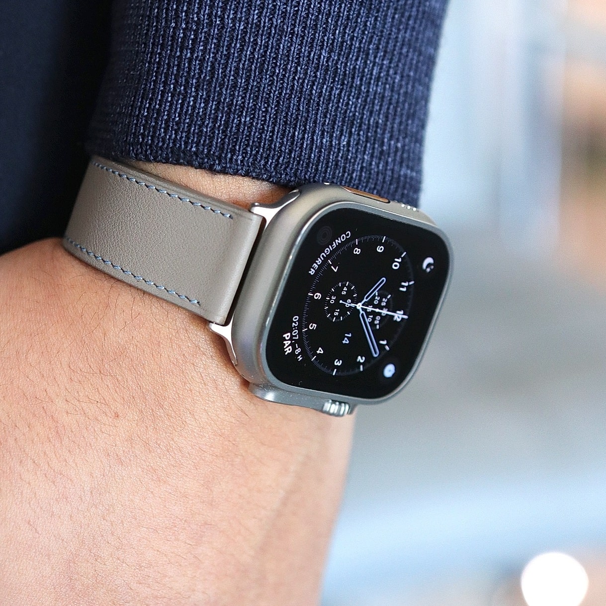 Apple Watch Band - Terre Bleue Edition - French swift leather