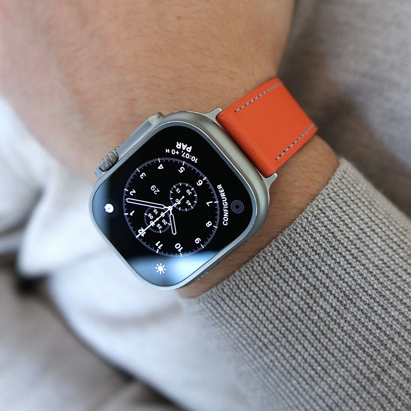 Apple Watch Band - Lava Edition - French swift leather