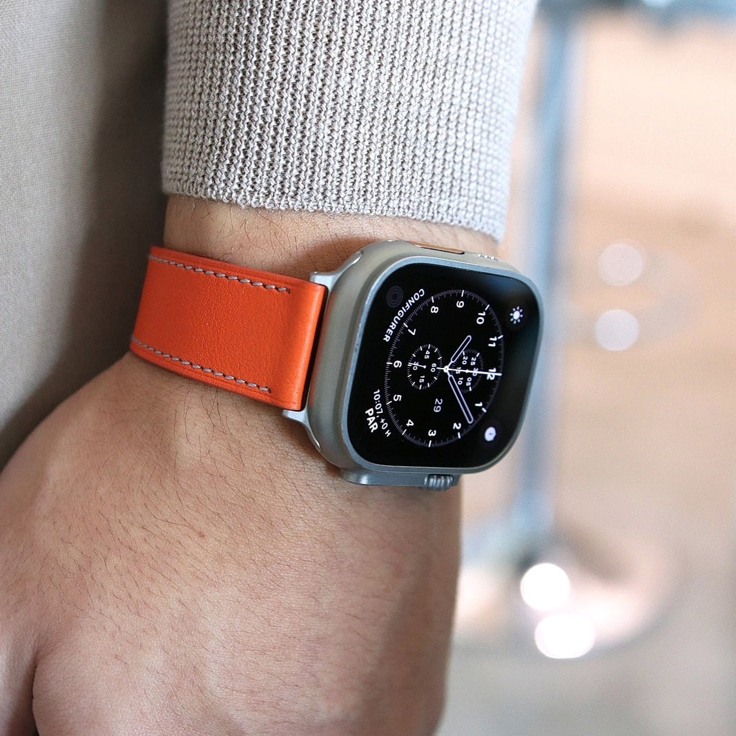 Apple Watch Band - Lava Edition - French Barénia leather