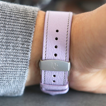 Apple watch band - Lavande Luxe Edition - French Chèvre leather