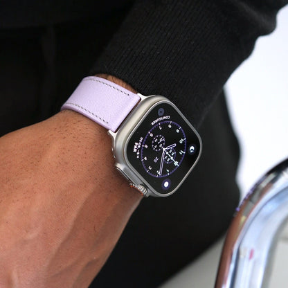 Apple watch band - Lavande Luxe Edition - French Chèvre leather