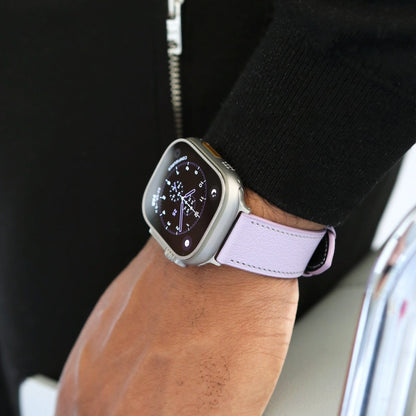Apple watch band - Lavande Luxe Edition - French Chèvre leather