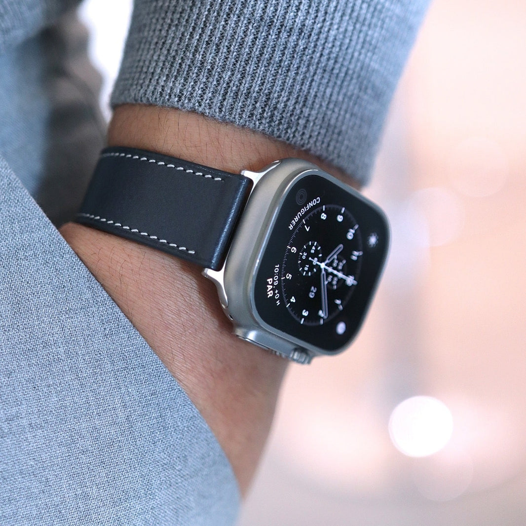 Apple Watch Band - Bleu Barénia Edition - French Barénia leather