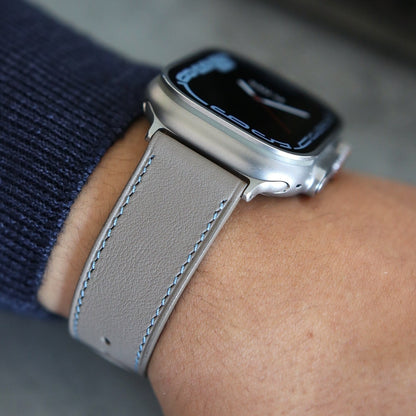 Apple Watch Band - Terre Bleue Edition - French swift leather