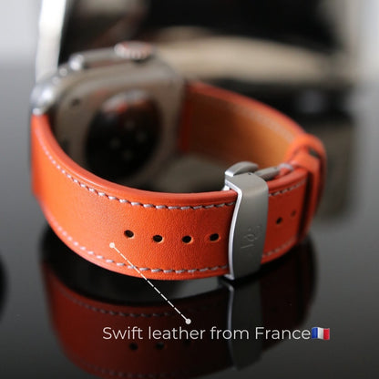 Apple Watch Band - Lava Edition - French swift leather