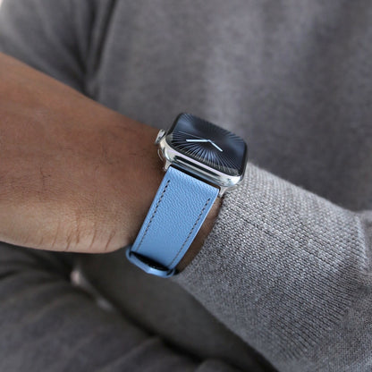 Apple watch band - Aqua Vista Edition - French Chèvre leather