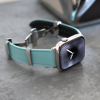 Apple Watch band - Blue Lagoon Edition - French Epsom leather