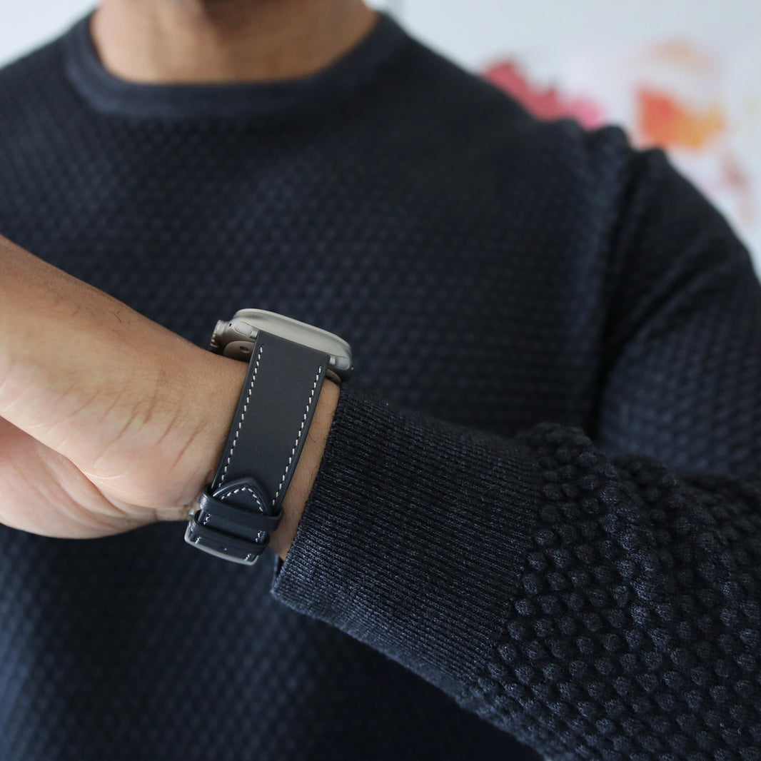 Apple Watch Band - Bleu Barénia Edition - French Barénia leather