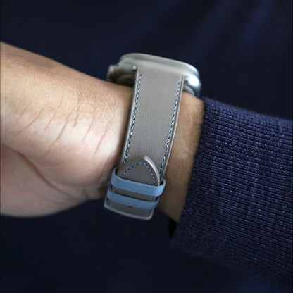 Apple Watch Band - Terre Bleue Edition - French swift leather