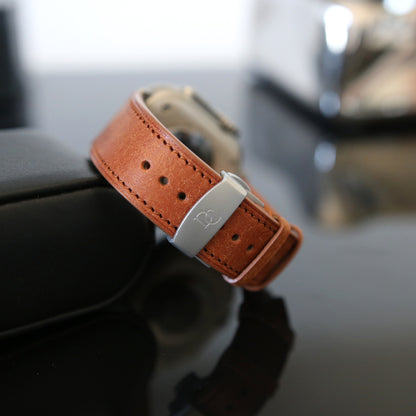 Apple Watch Band - Marron Doré Edition - Italian Martino Leather