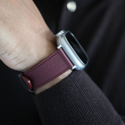 Apple watch band - Bordeaux Luxe Edition - French Chèvre leather