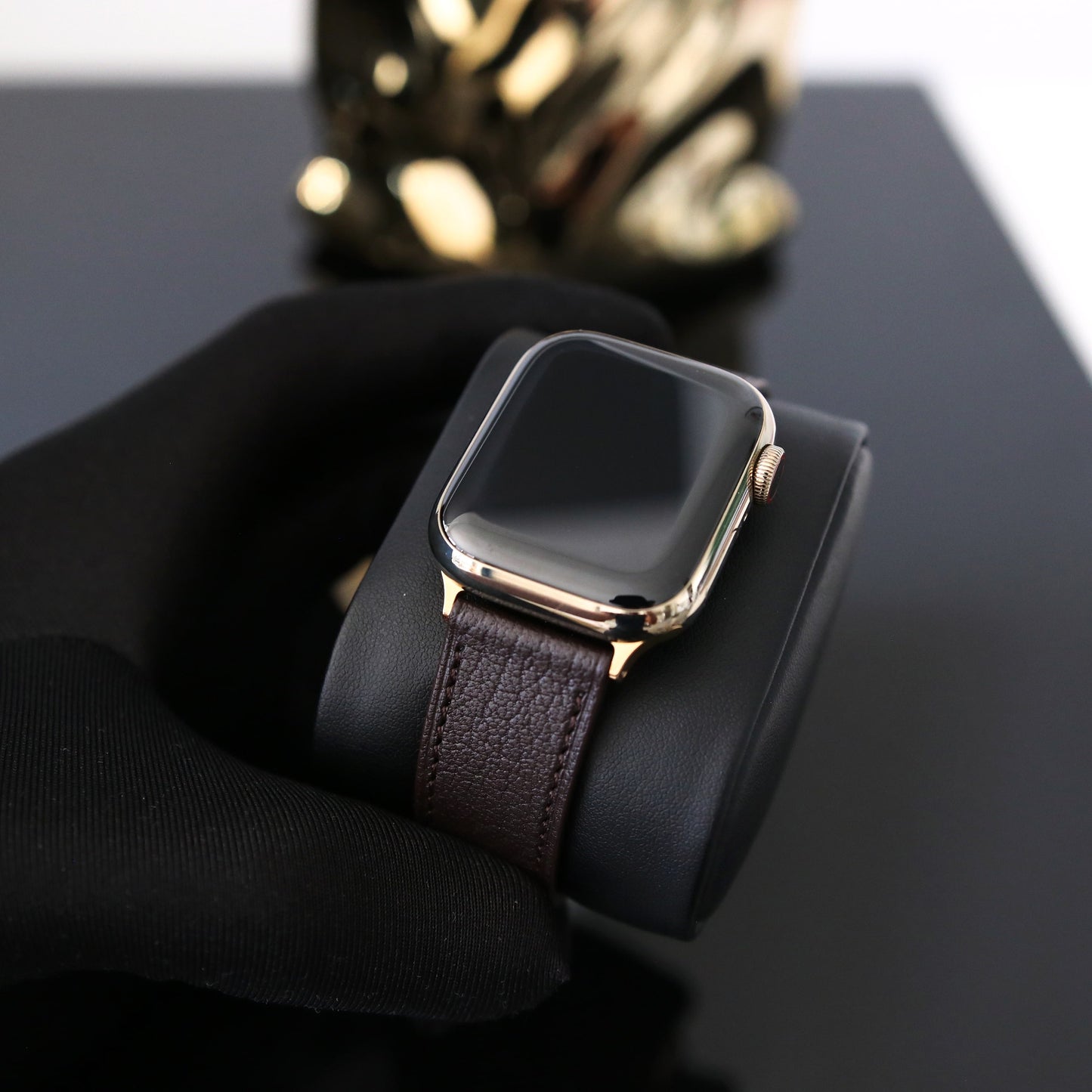 Apple Watch Band - Brun Intense Edition - French Chèvre leather