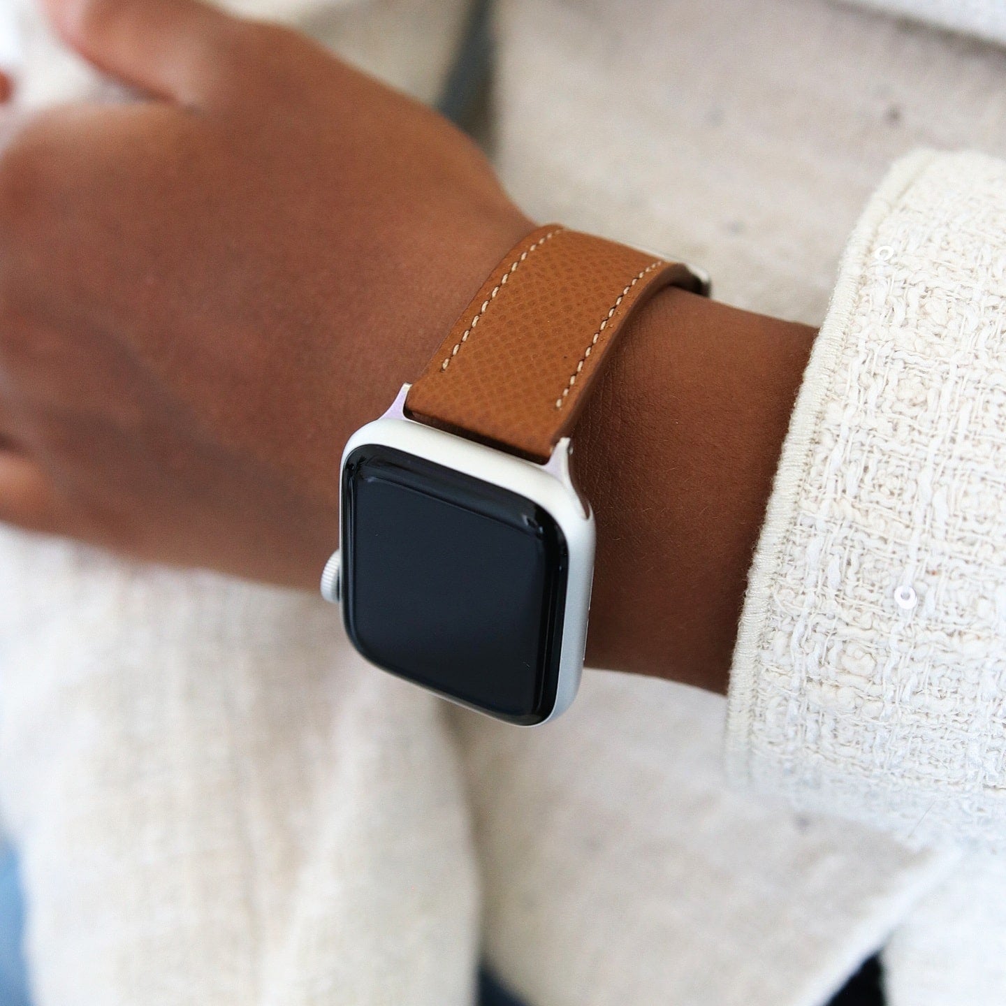 Apple Watch Band - Sable Doré Edition - French Epsom leather