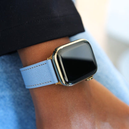 Apple Watch Band - Aqua Vista Edition - French Chèvre leather