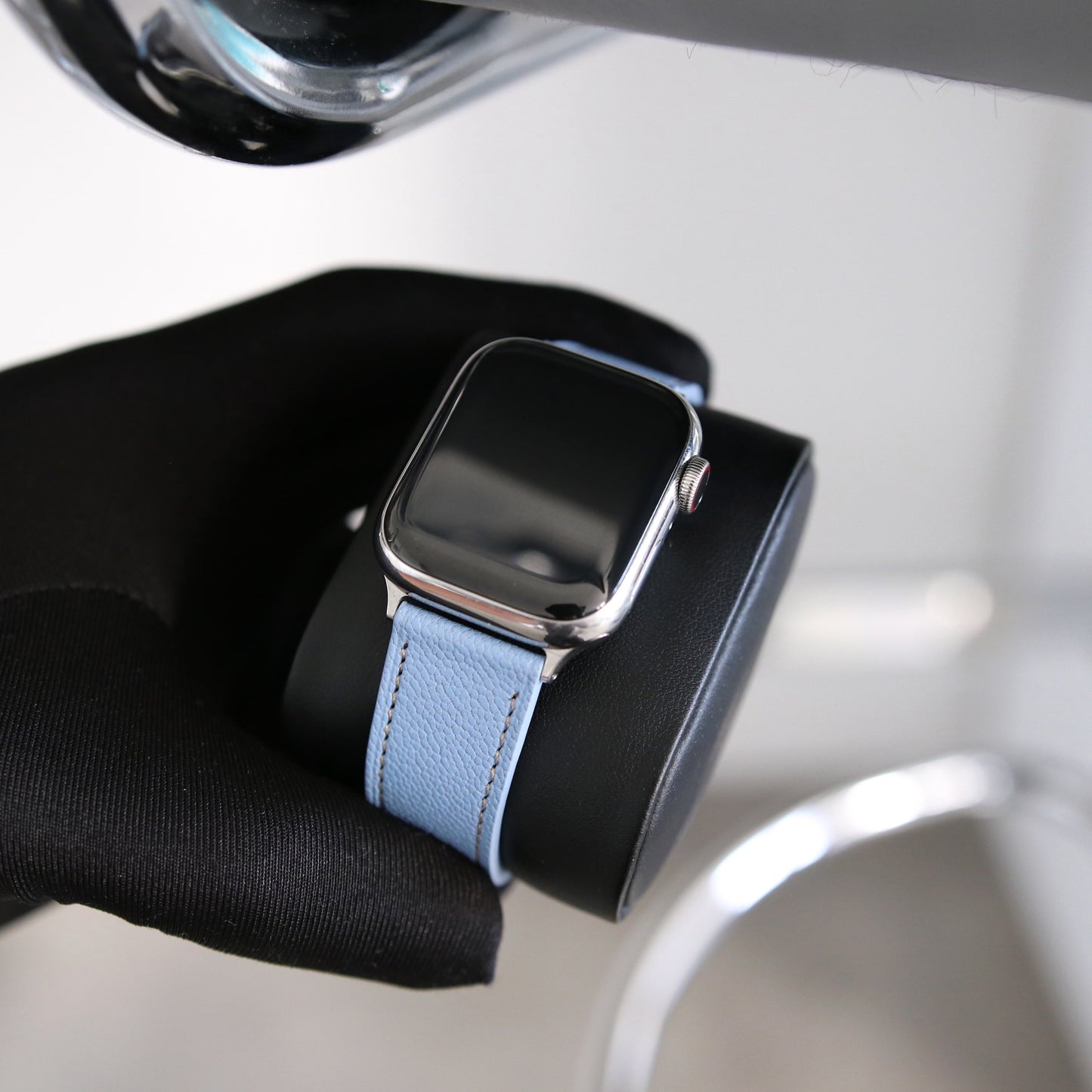 Apple Watch Band - Aqua Vista Edition - French Chèvre leather