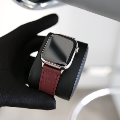 Apple Watch Band - Bordeaux Luxe Edition - French Chèvre leather