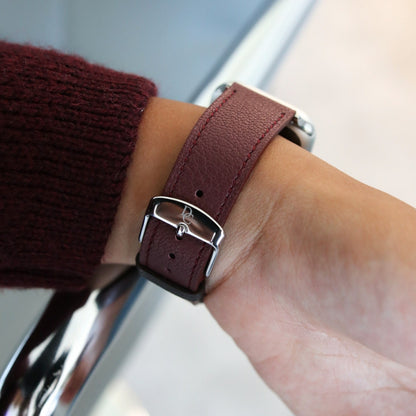 Apple Watch Band - Bordeaux Luxe Edition - French Chèvre leather