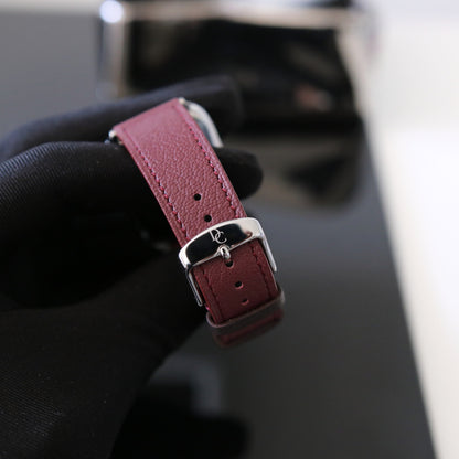 Apple Watch Band - Bordeaux Luxe Edition - French Chèvre leather