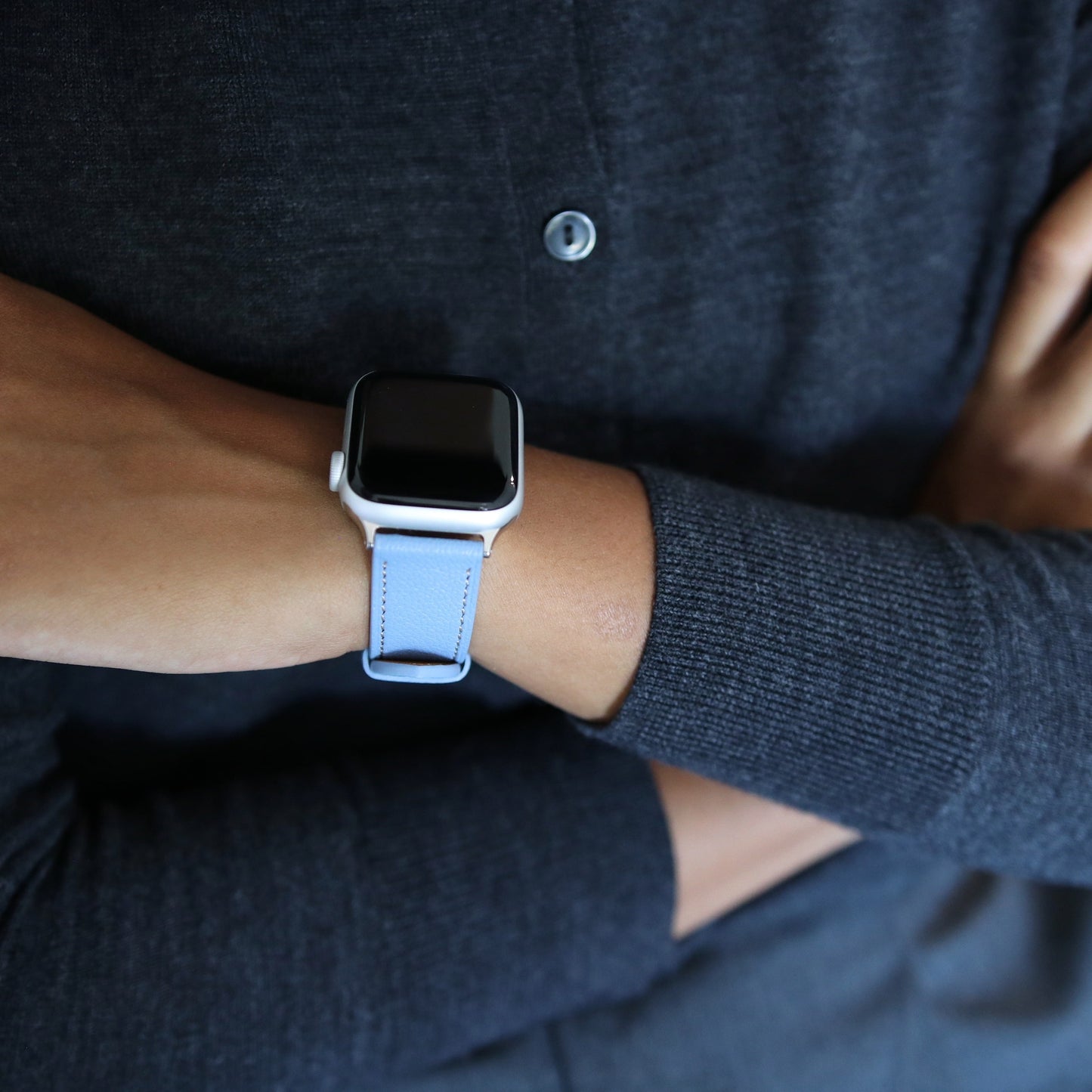 Apple Watch Band - Aqua Vista Edition - French Chèvre leather