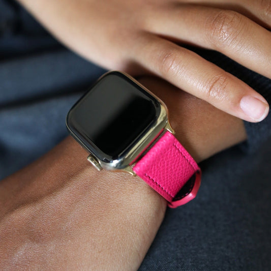 Apple Watch Band - Fuchsia Intense Edition - French Epsom leather