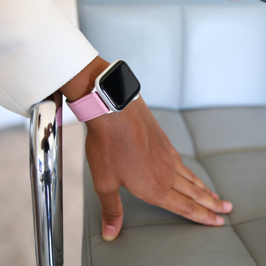 Apple Watch Band - Rose Luxe Edition - French Chèvre leather