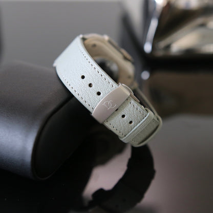 Apple watch band - Gris Galet Edition - French Chèvre leather
