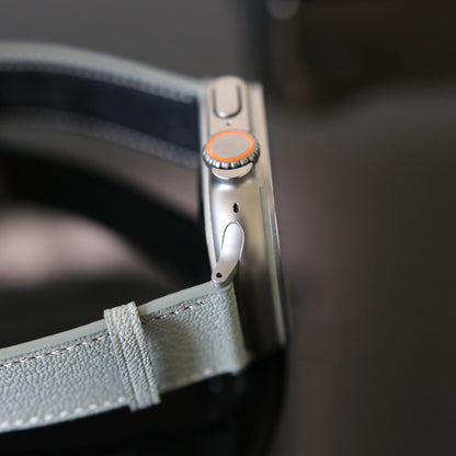Apple watch band - Gris Galet Edition - French Chèvre leather