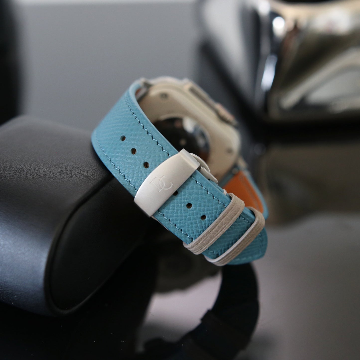 Apple Watch Band - Bleu Pastel Edition - French Epsom leather