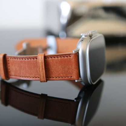Apple Watch Band - Marron Doré Edition - Italian Martino Leather