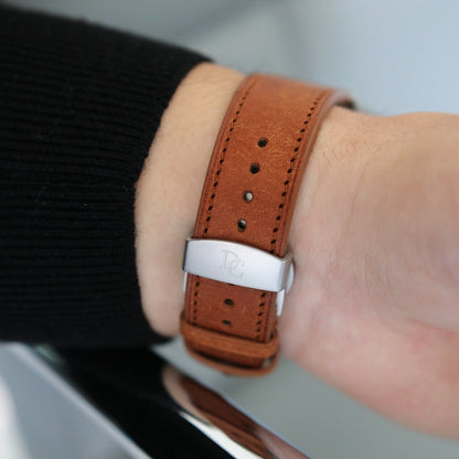 Apple Watch Band - Marron Doré Edition - Italian Martino Leather